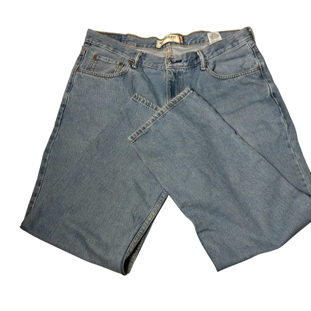 Levis 550 Relaxed Fit Jeans Mens 40x30 Medium Wash Blue Denim Tapered Leg